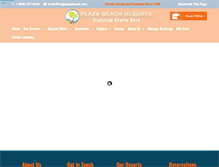 Tablet Screenshot of plazabeachresorts.com